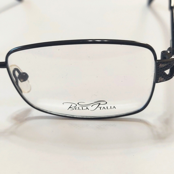 NWOT Bella Italia Unisex Stone Embellished Black Frame Eyeglasses - Picture 5 of 9